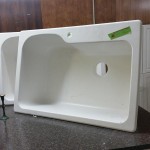 white laundry sink