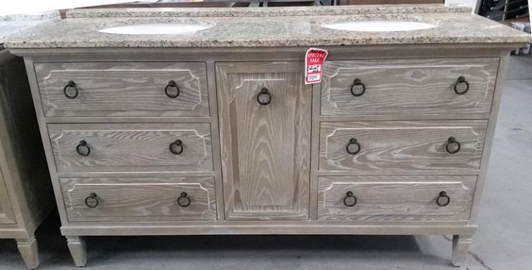 anne weathered oak vanity