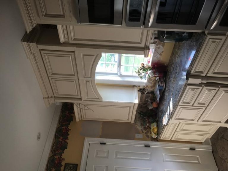 country linen cabinet installation