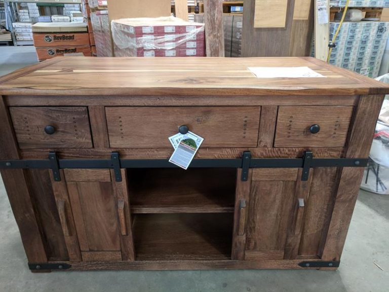 solid parota kitchen island bar