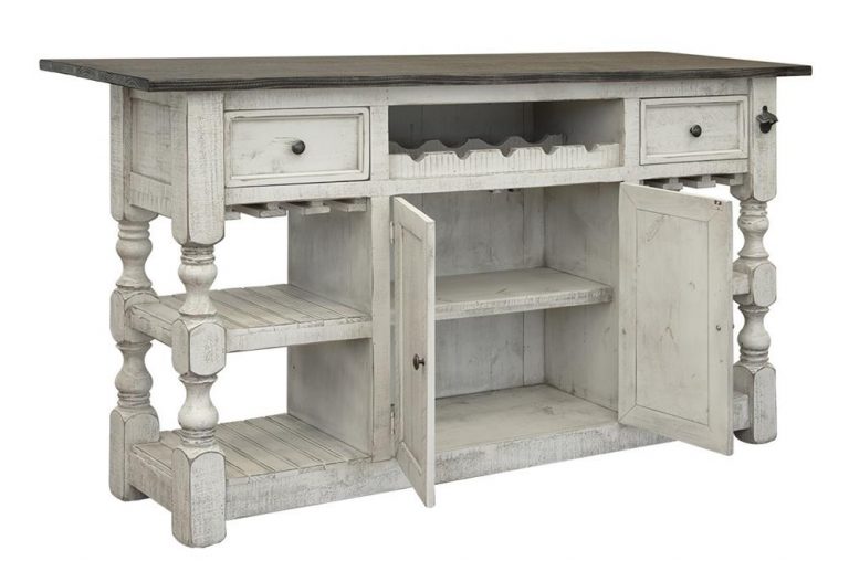 stone white kitchen bar