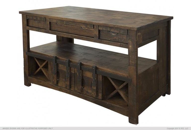 mezcal all wood kitchen island