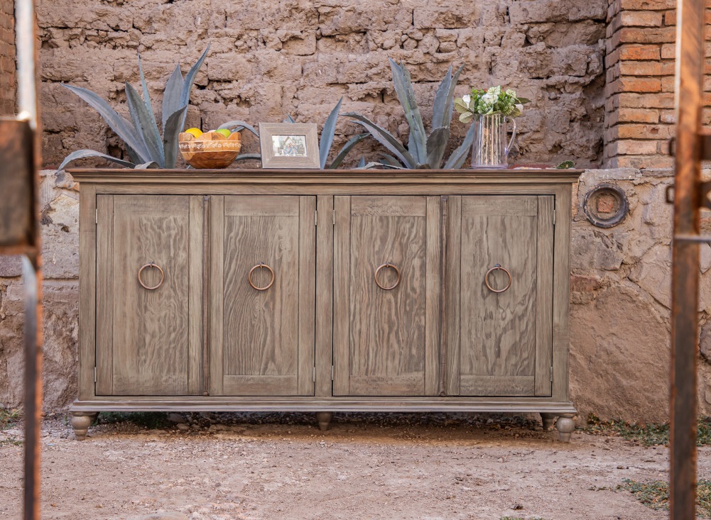 olive console table