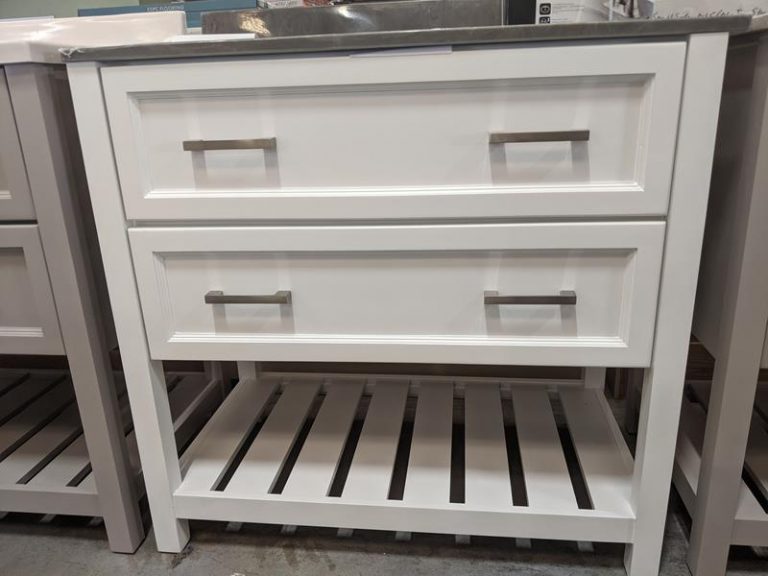 New Vanity Style in Gray or White!