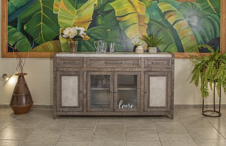 marble console