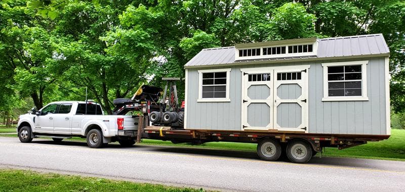 utility shed with dormer