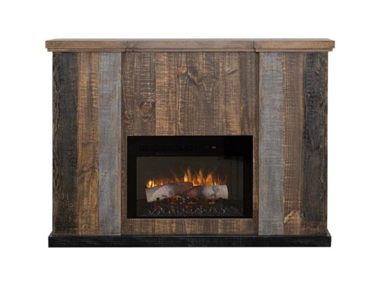 loft brown electric fireplace