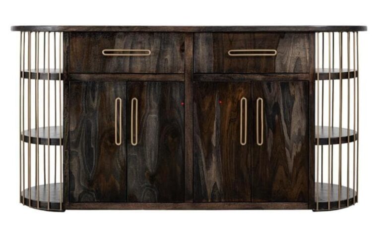 balam wood kitchen island