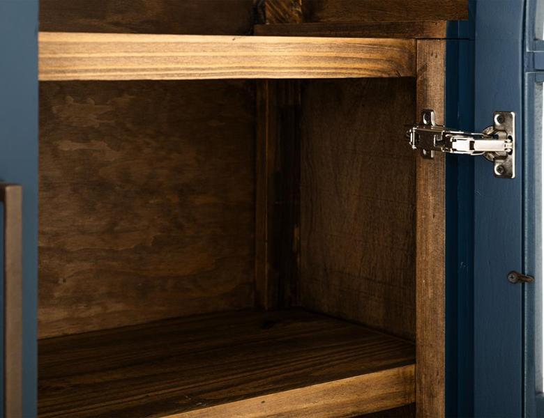 shelving on cabinets